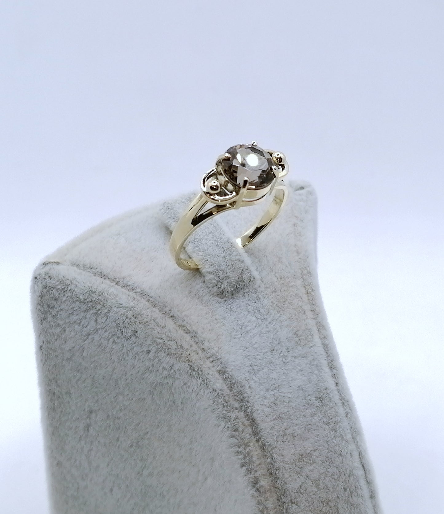 Ring Gold 585er mit Rauchquarz Gr. 60
