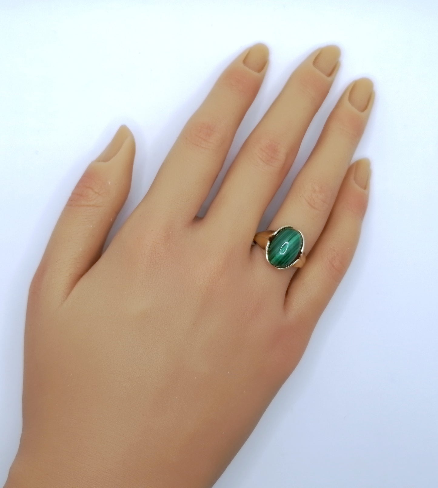 Ring Gold 333er mit Malachit