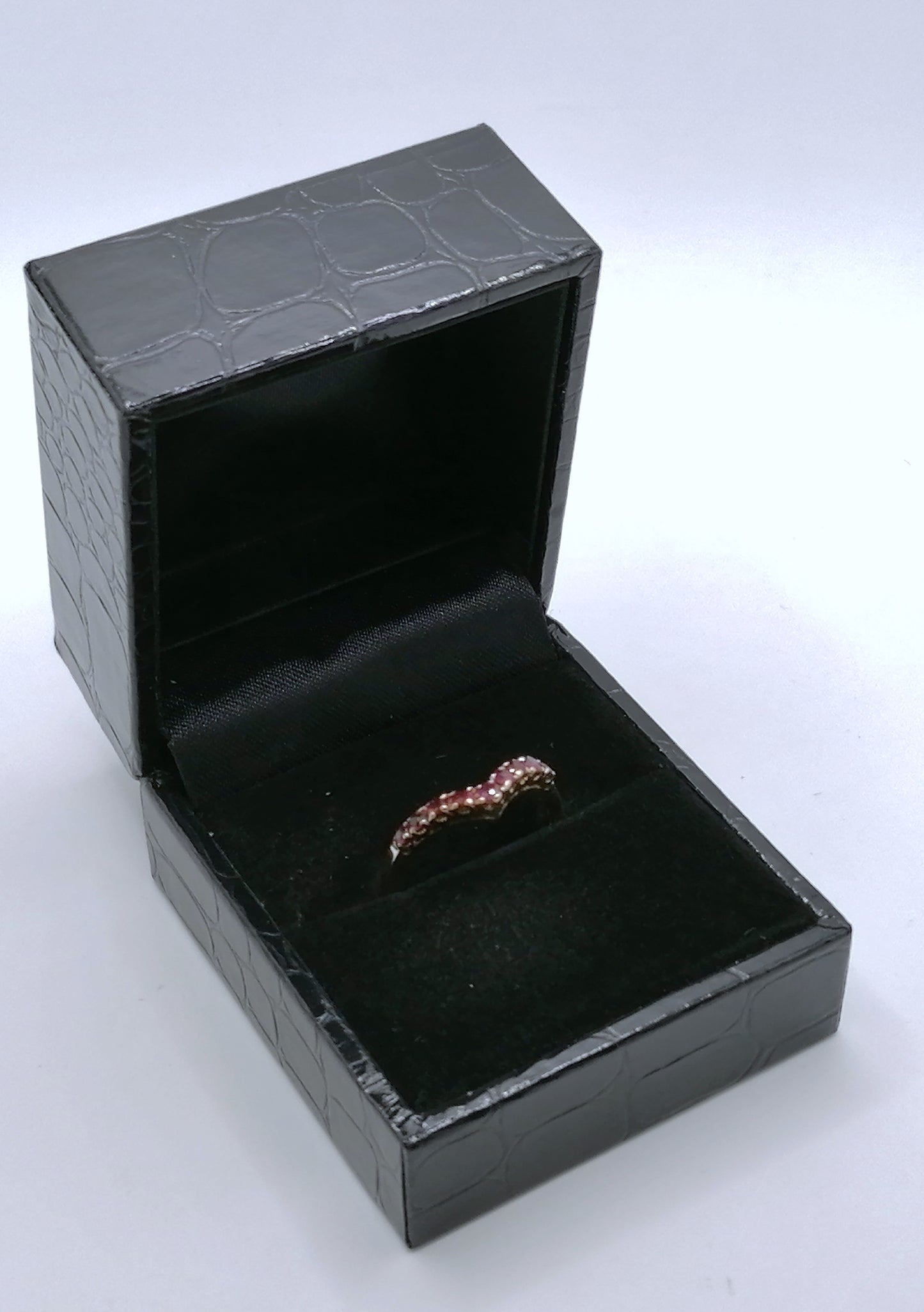 Ring Gold 585er mit Rubin Steinchen Gr. 53