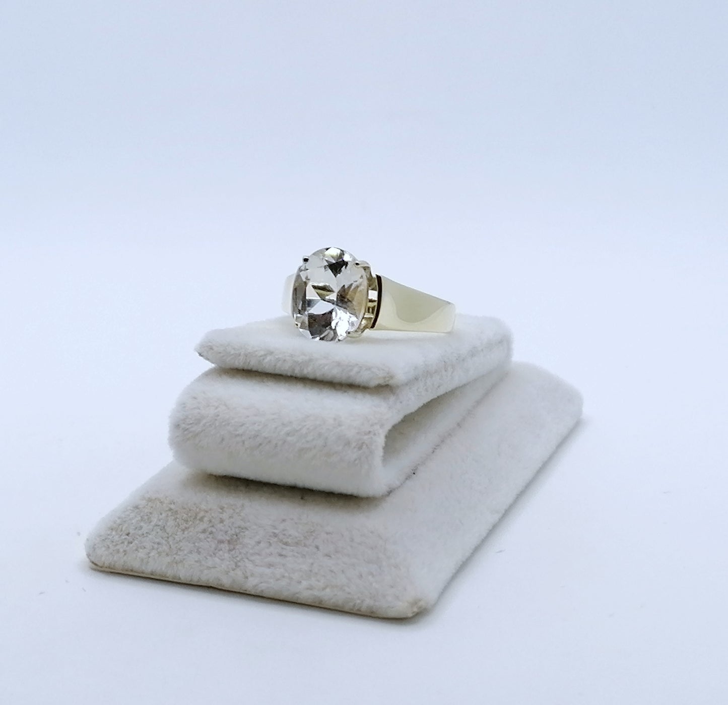 Ring Gold 333 mit Kristallquarz Gr. 57