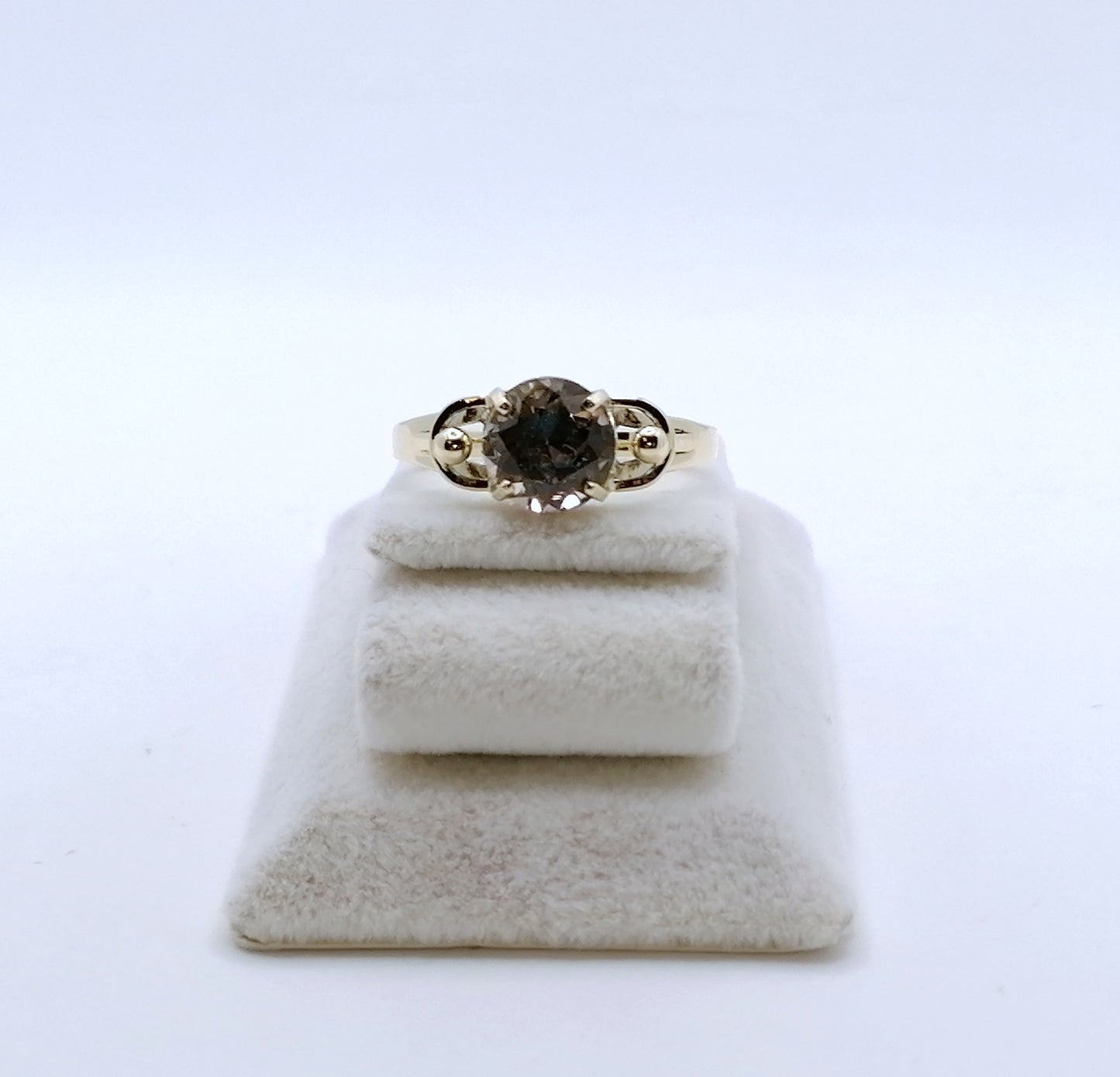 Ring Gold 585er mit Rauchquarz Gr. 60