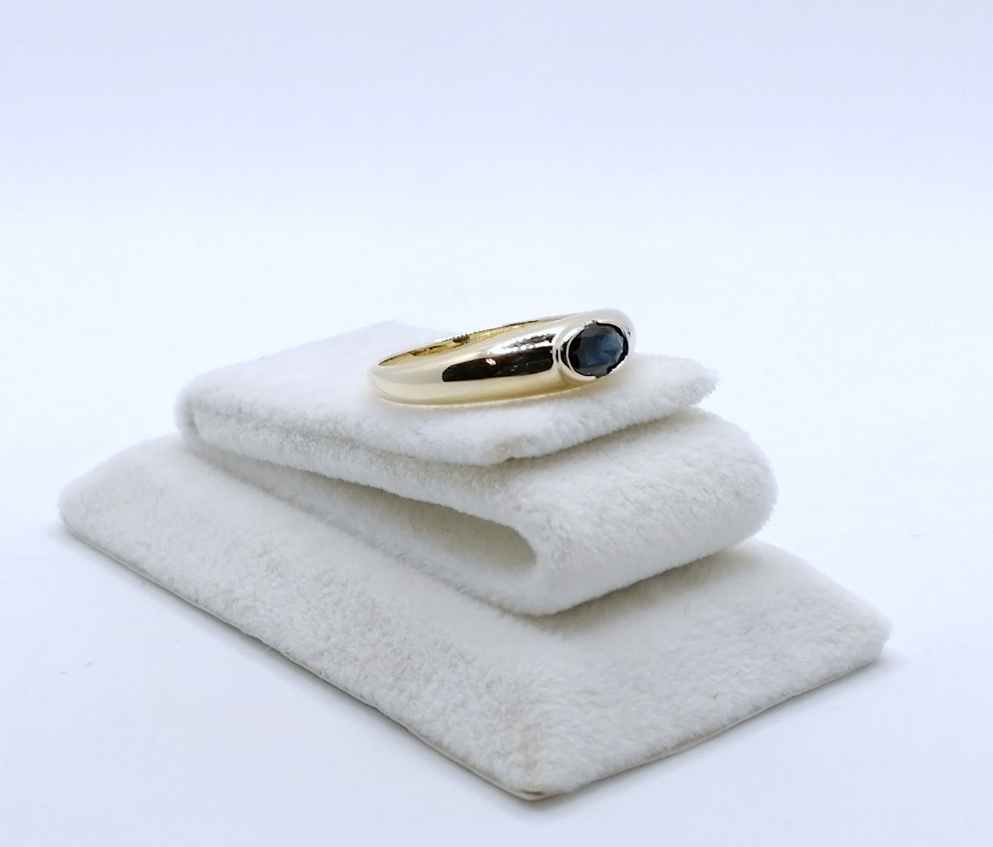 Ring Gold 585er mit Saphir Gr. 57
