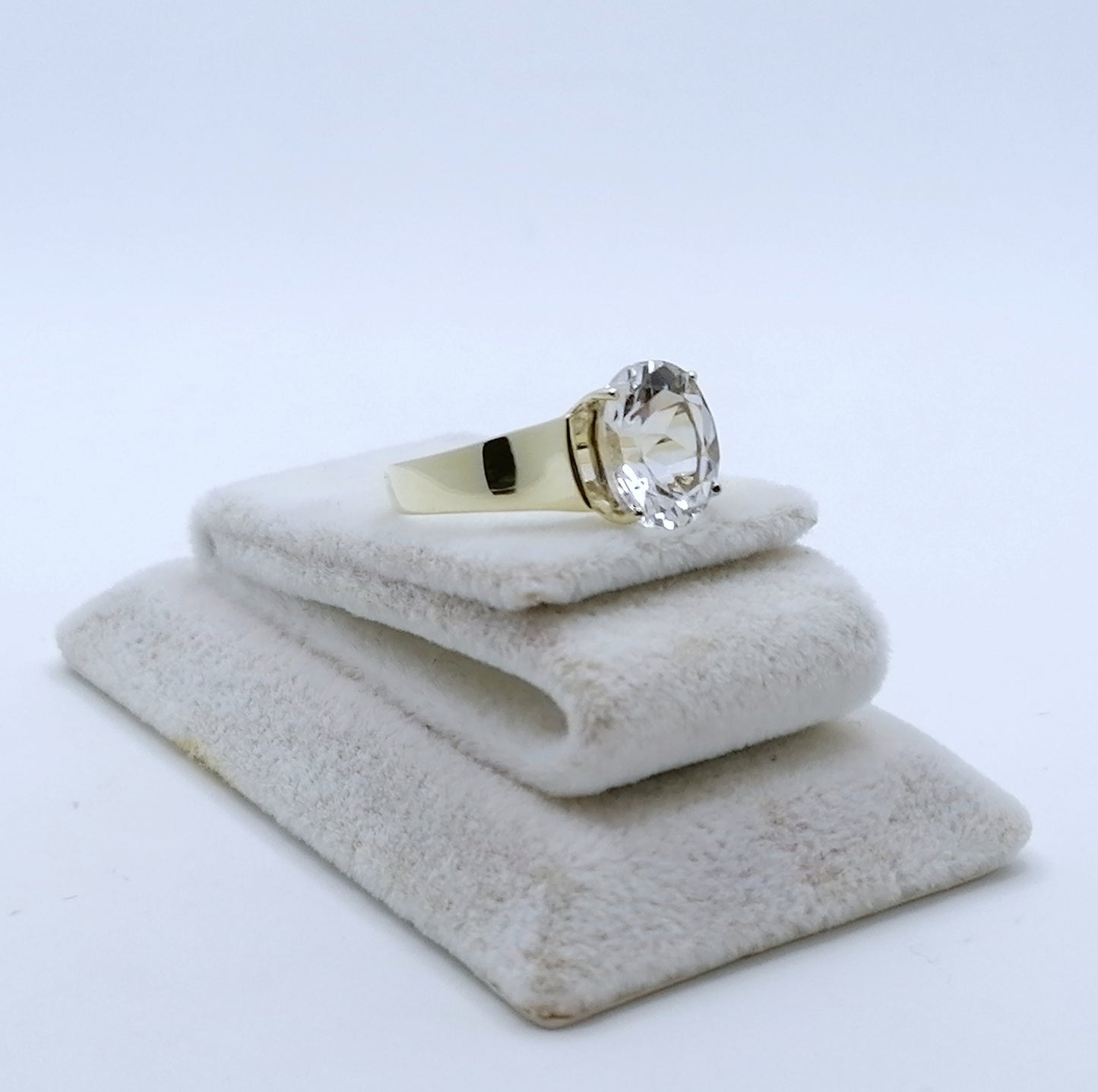 Ring Gold 333 mit Kristallquarz Gr. 57