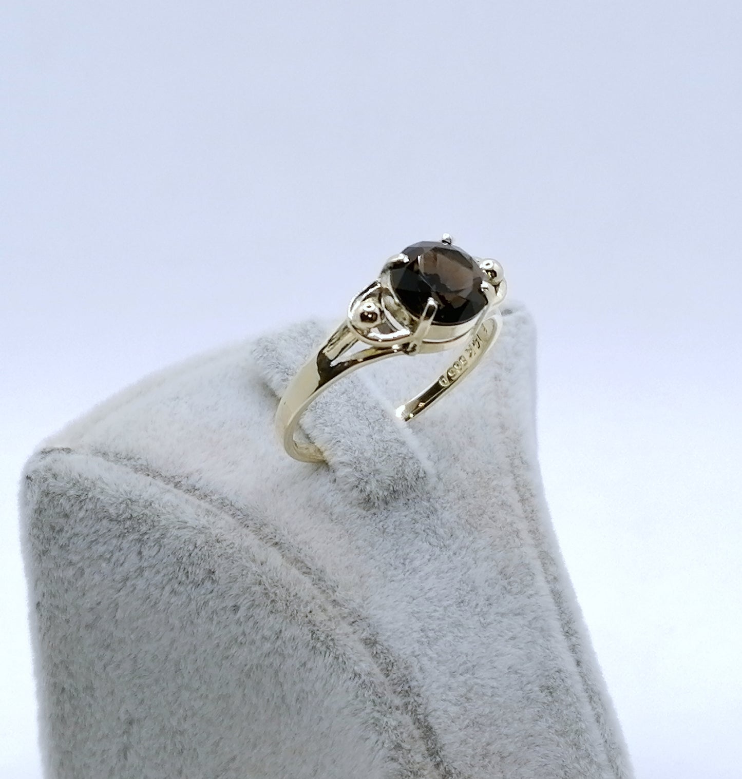 Ring Gold 585er mit Rauchquarz Gr. 63