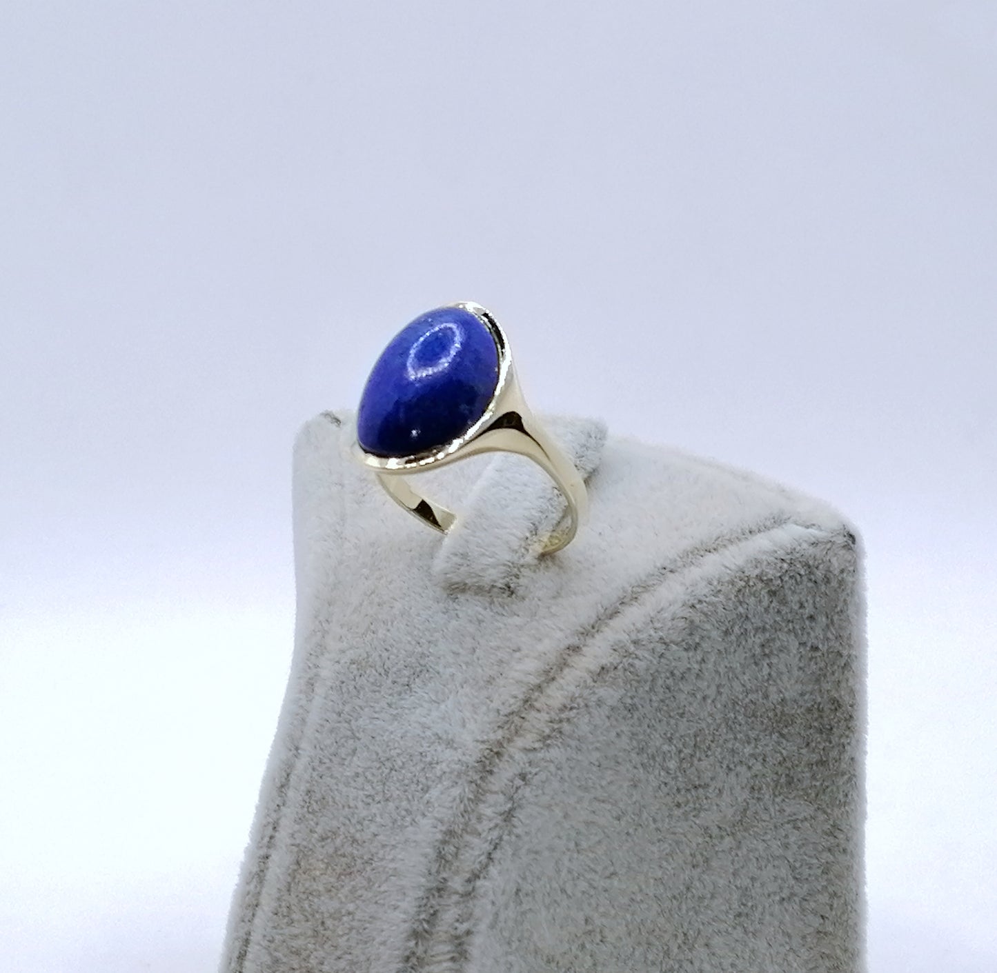 Ring Gold 585er mit Lapislazuli Gr. 55