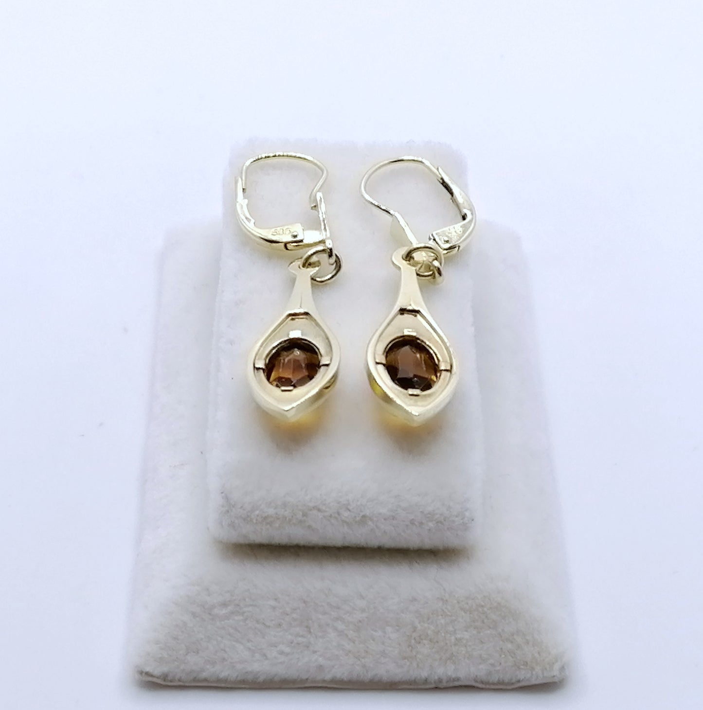 Ohrringe 585er Gold mit Citrin
