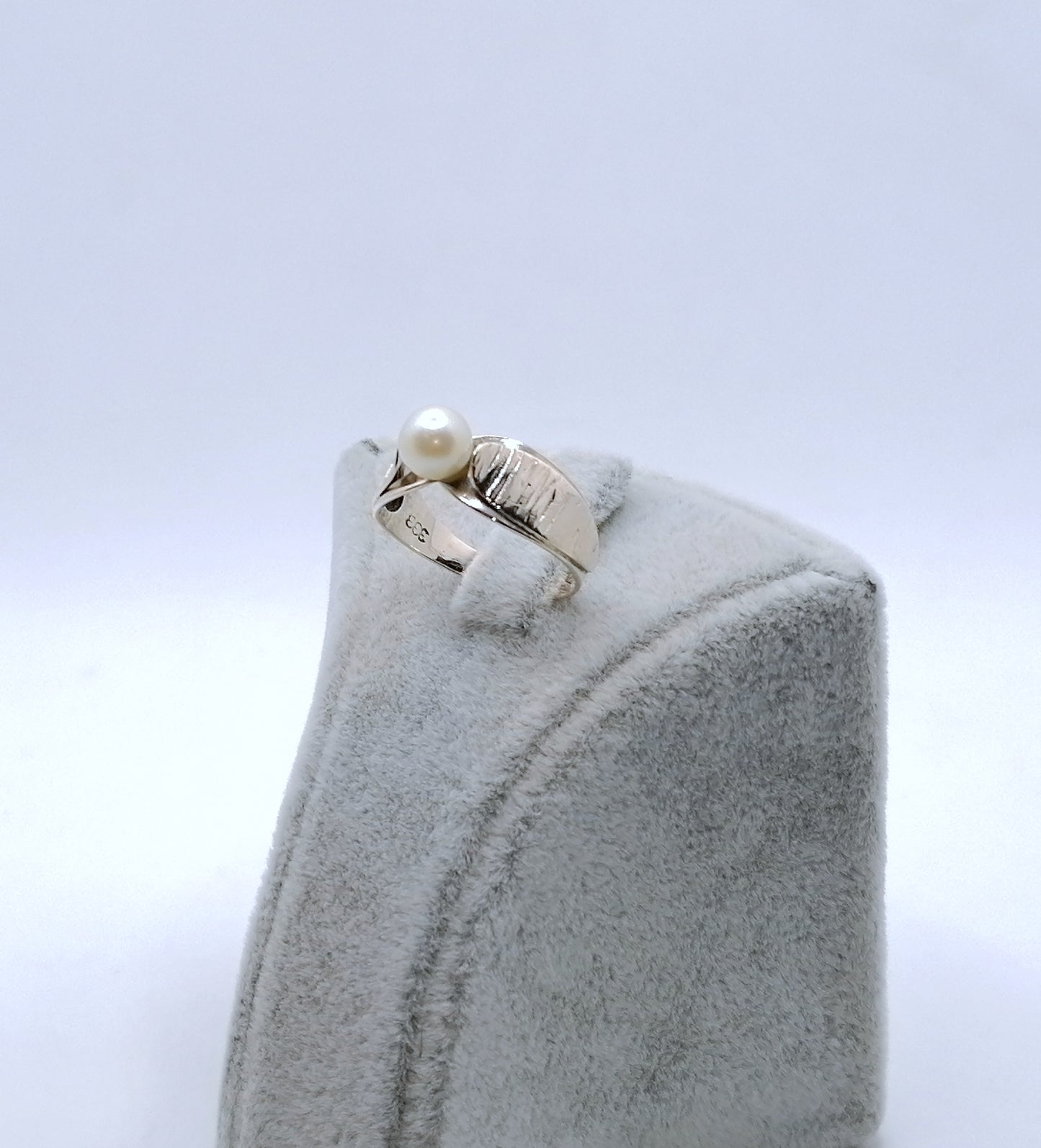 Ring Gold 333er vintage Perlenring Gr. 52