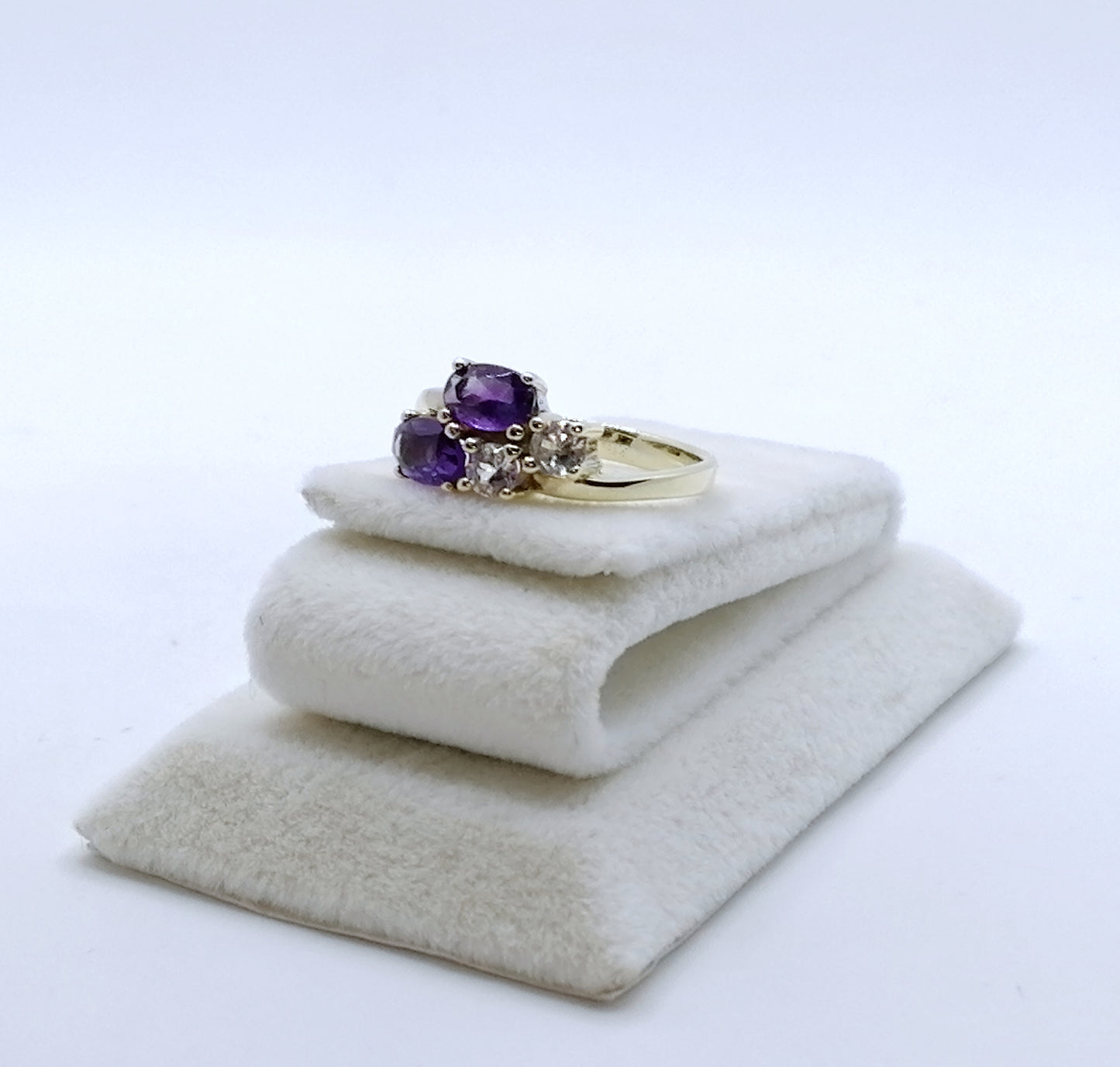 Ring Gold 333er mit Amethyst und Spinell Gr. 50