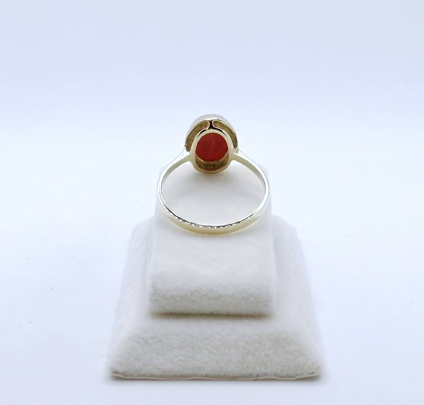 Ring Gold 333er mit Koralle Gr. 63