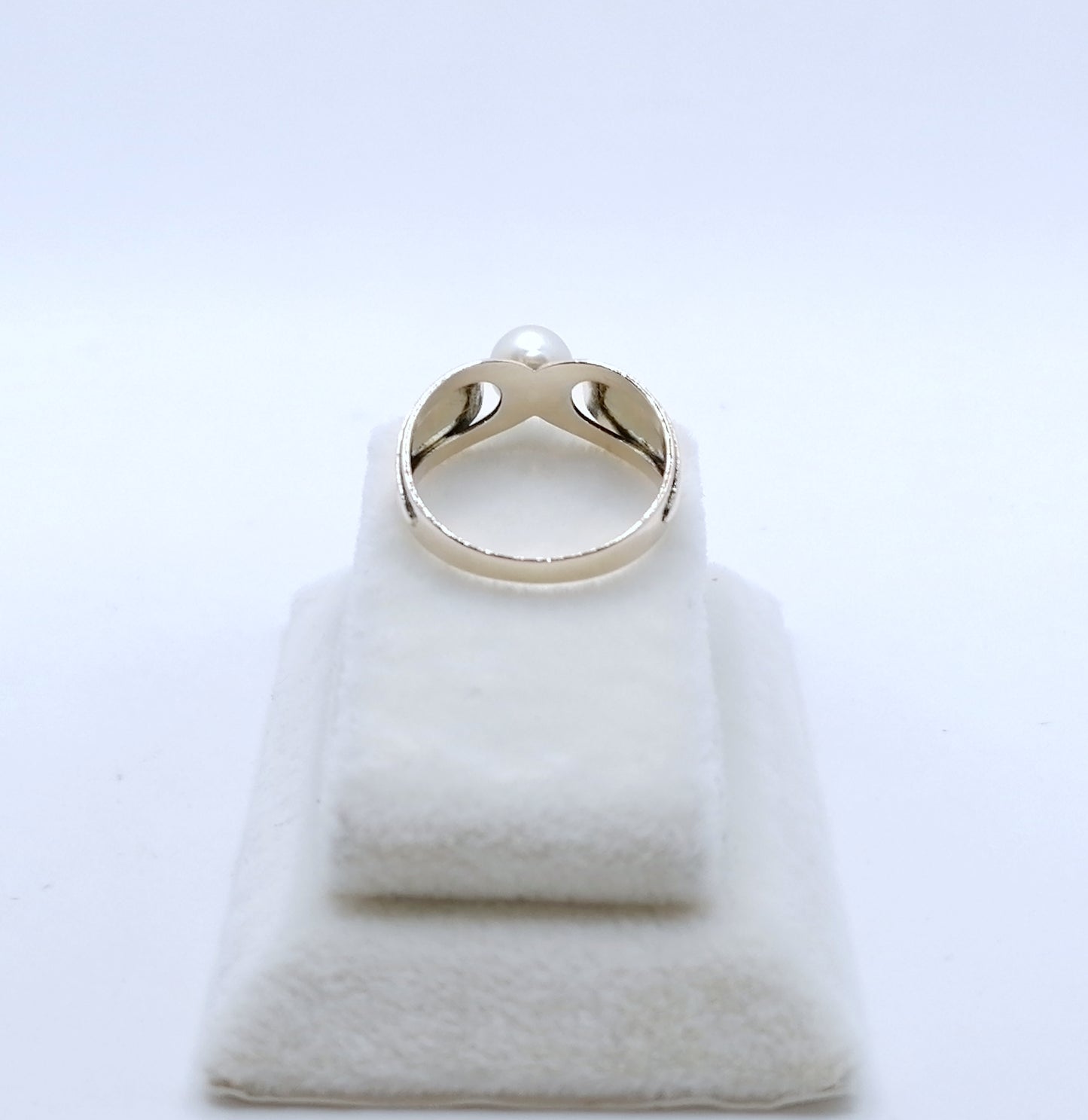 Ring Gold 333er vintage Perlenring Gr. 52