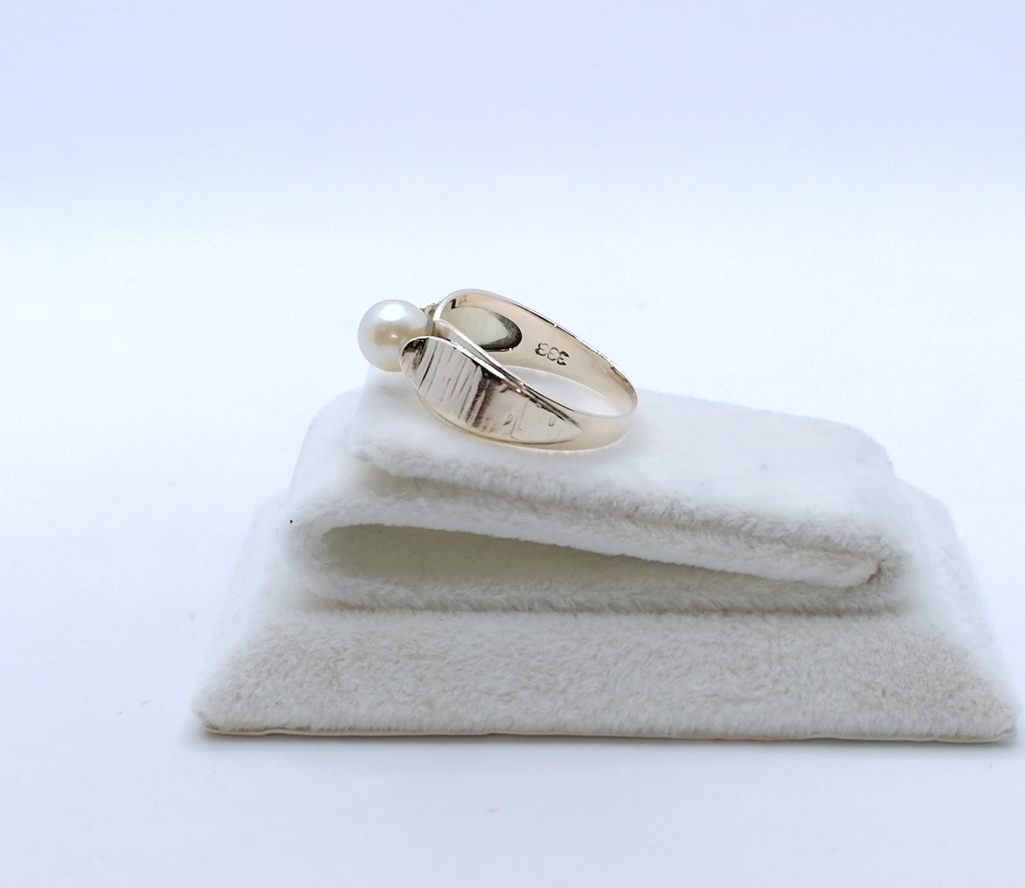 Ring Gold 333er vintage Perlenring Gr. 52