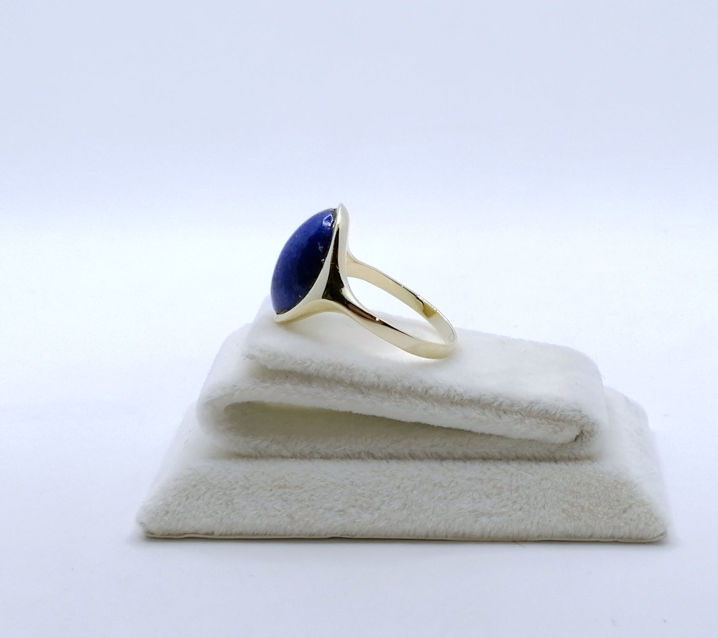 Ring Gold 585er mit Lapislazuli Gr. 55