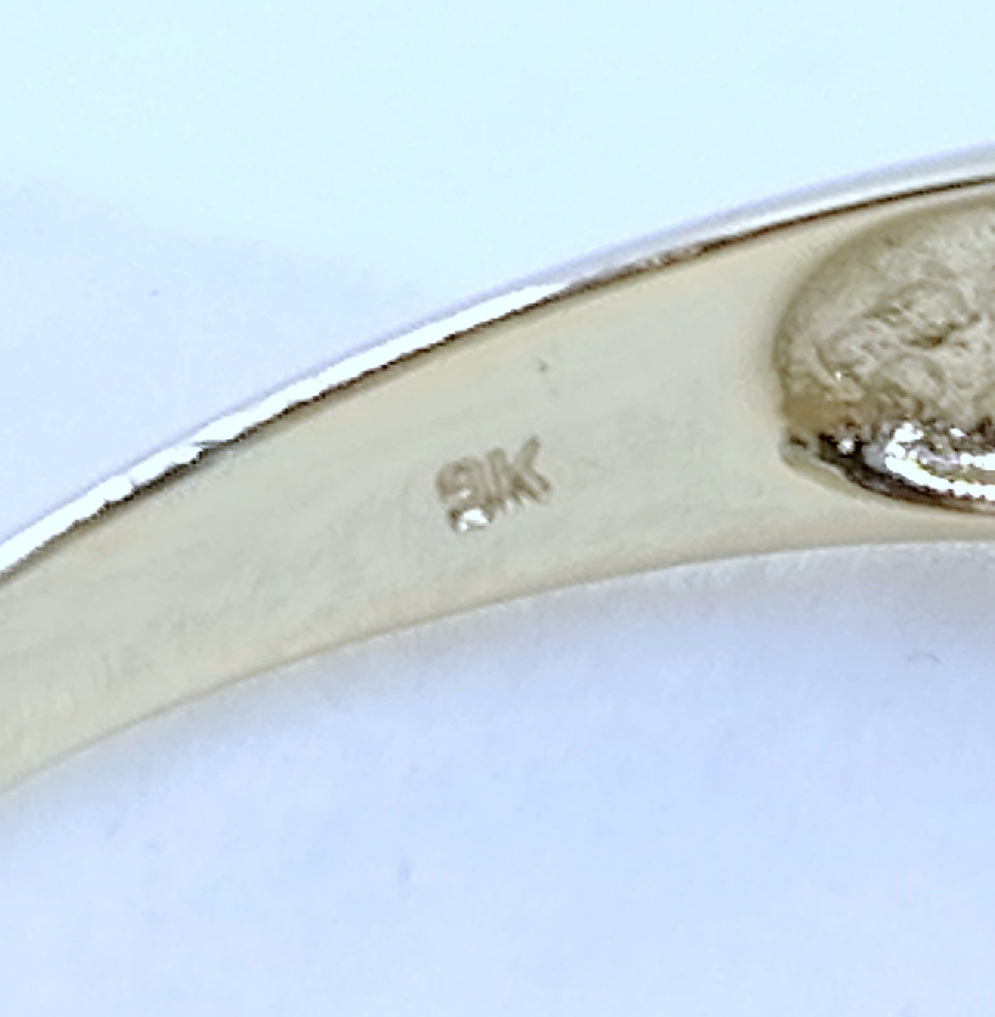 Ring Gold 375er mit Tigerauge und Zirkonen Gr. 63