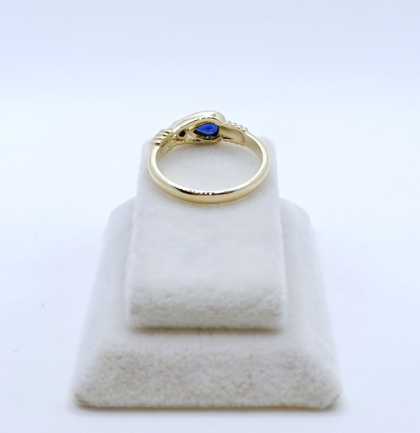 Ring Gold 750er mit Saphir und Diamant Gr. 53