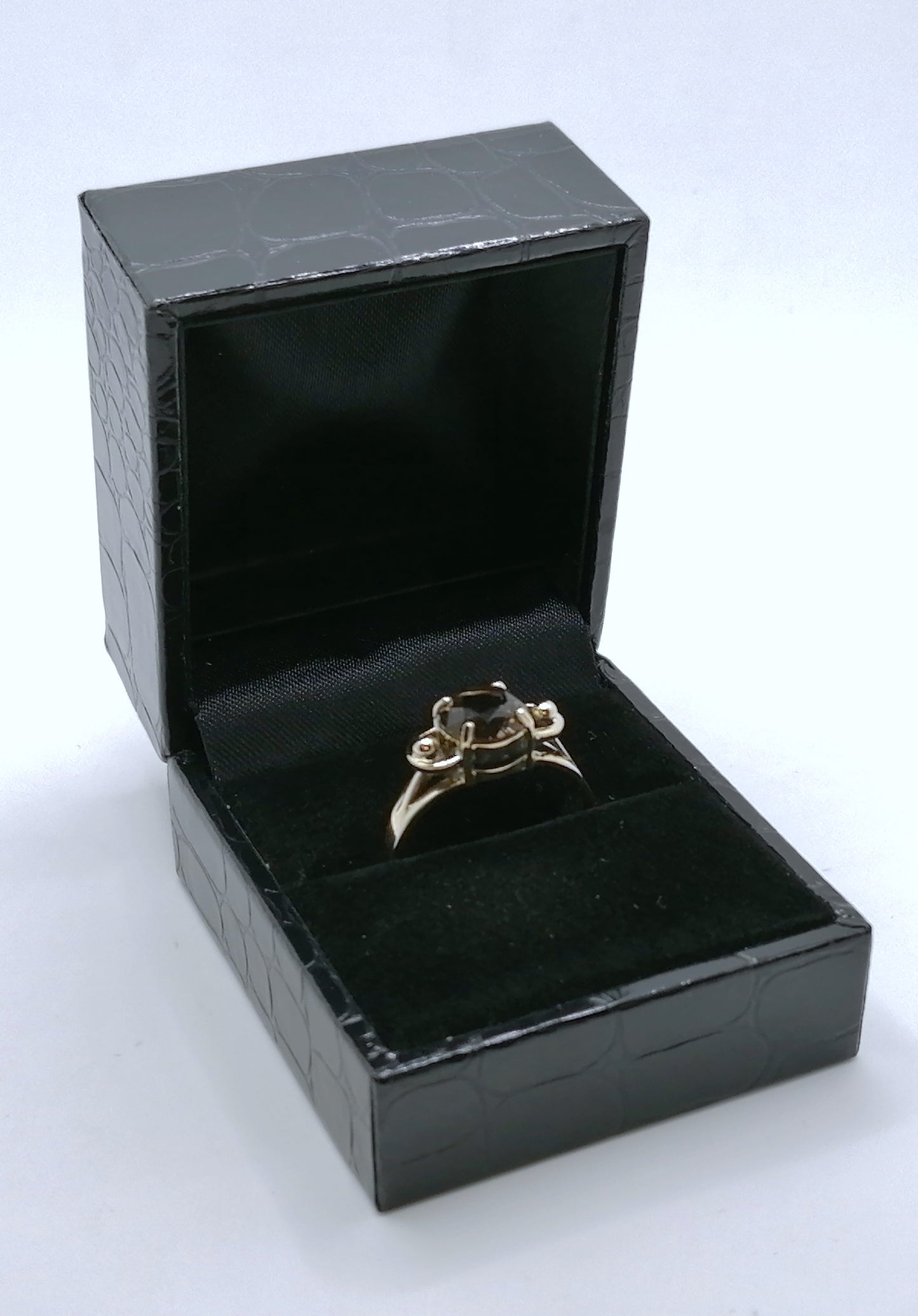 Ring Gold 585er mit Rauchquarz Gr. 60