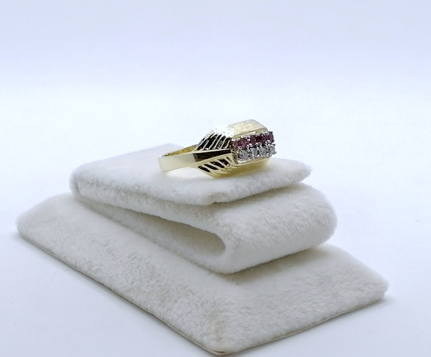 Ring Gold 585er mit Rubinen und Brillanten Gr. 50