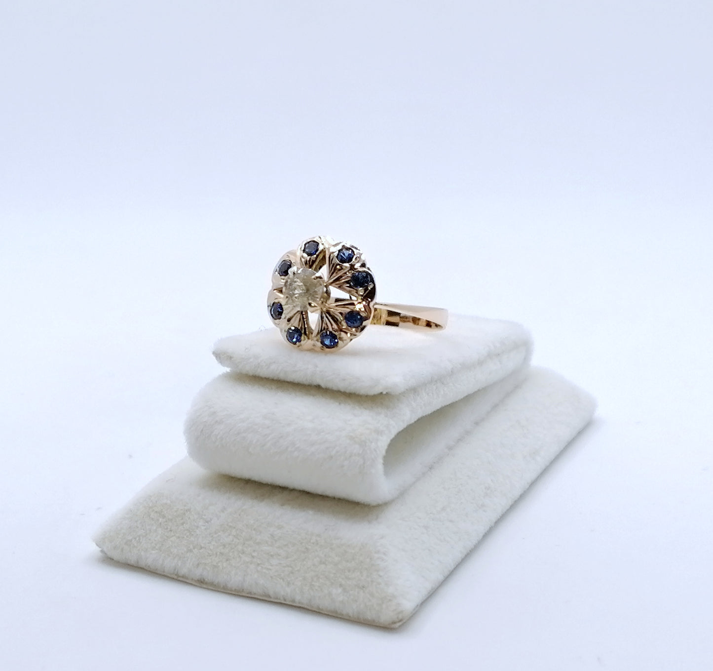 Ring Rotgold 585er mit Spinell Gr. 58