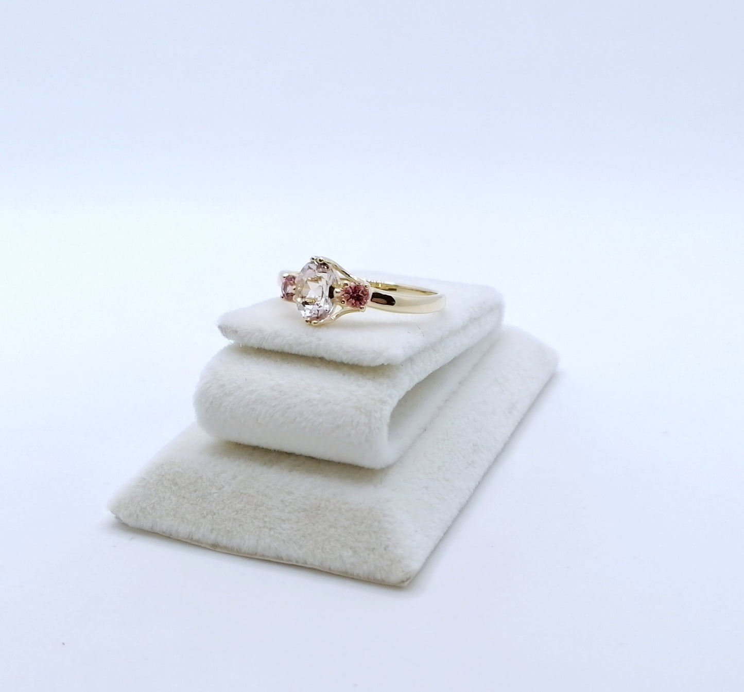 Ring Gold 585er mit Morganit Gr. 57
