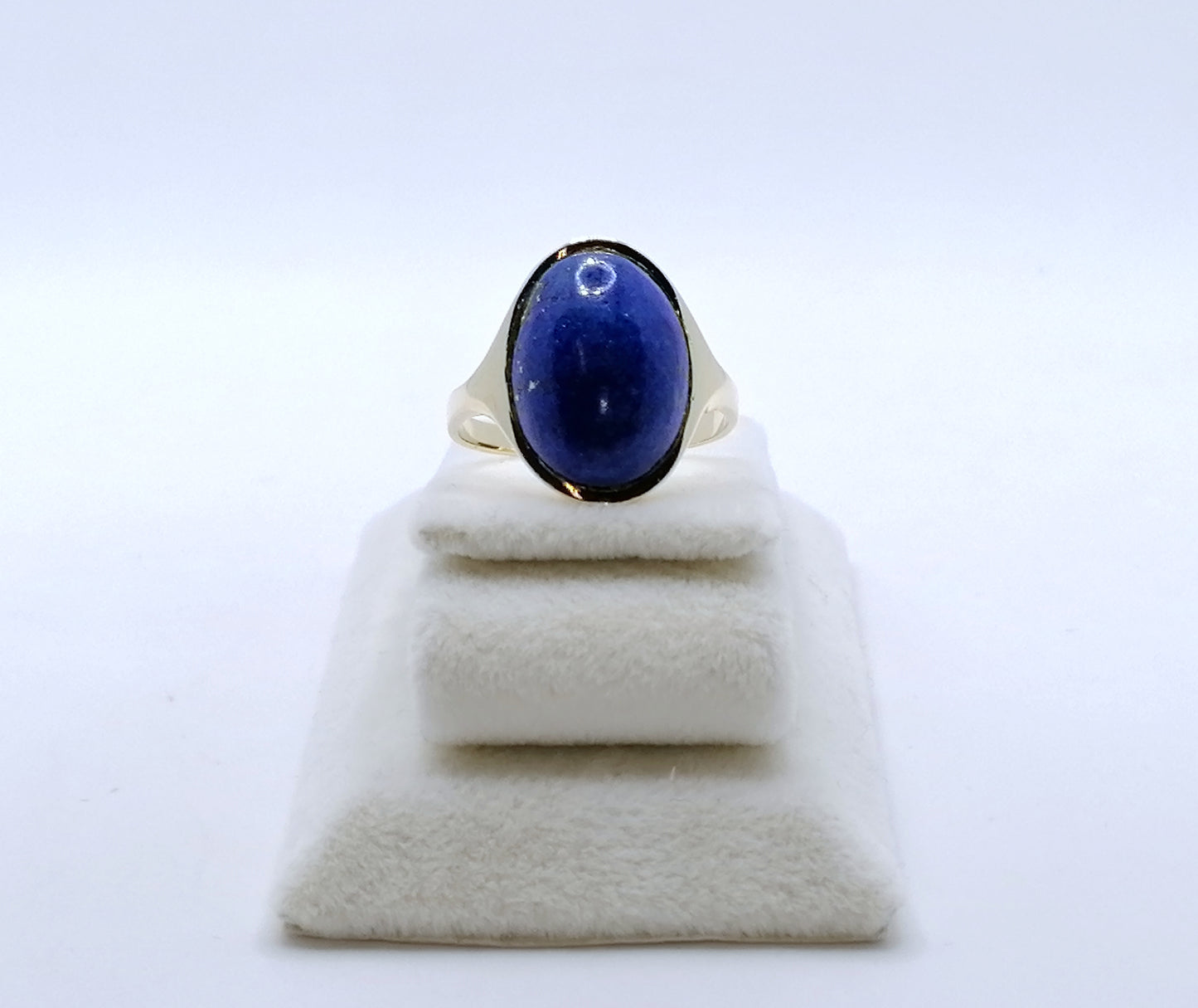 Ring Gold 585er mit Lapislazuli Gr. 55