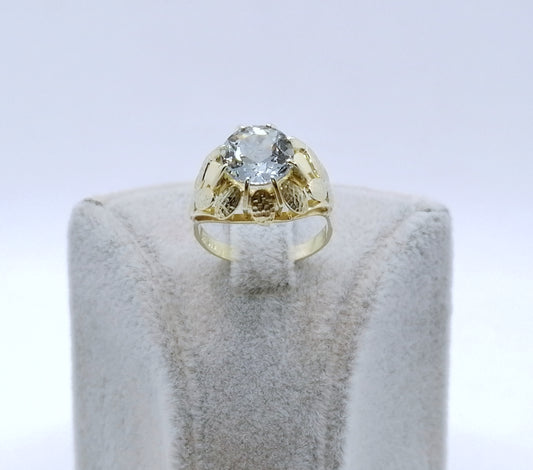 Ring Gold 585er mit Aquamarin Gr. 53