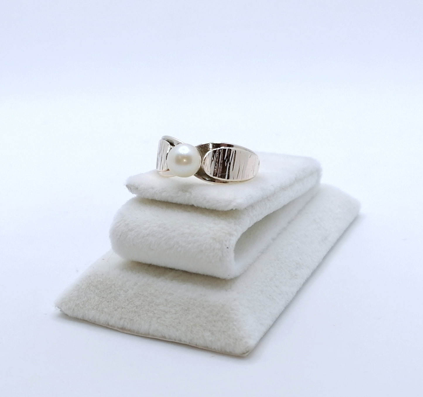 Ring Gold 333er vintage Perlenring Gr. 52