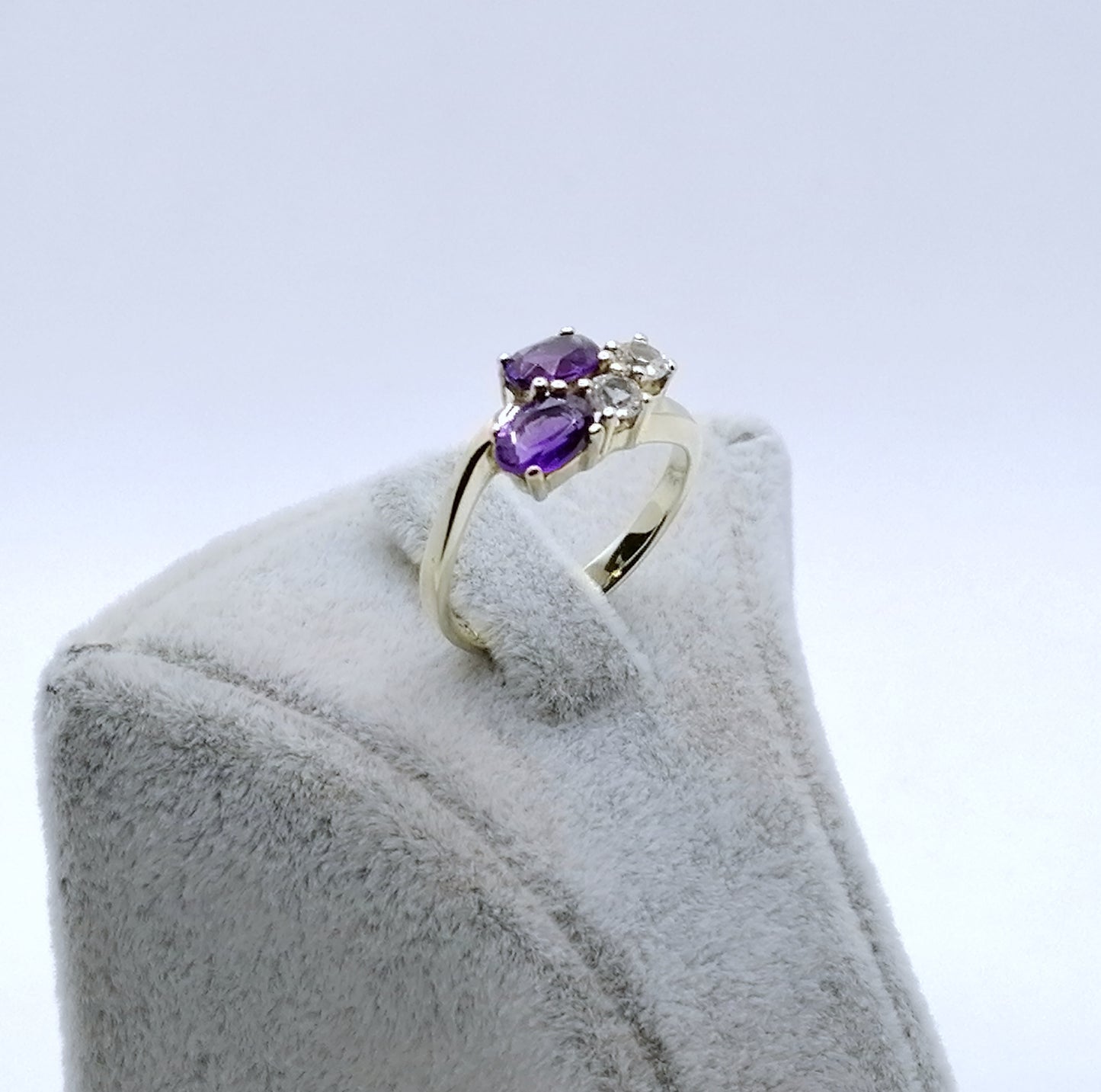 Ring Gold 333er mit Amethyst und Spinell Gr. 50