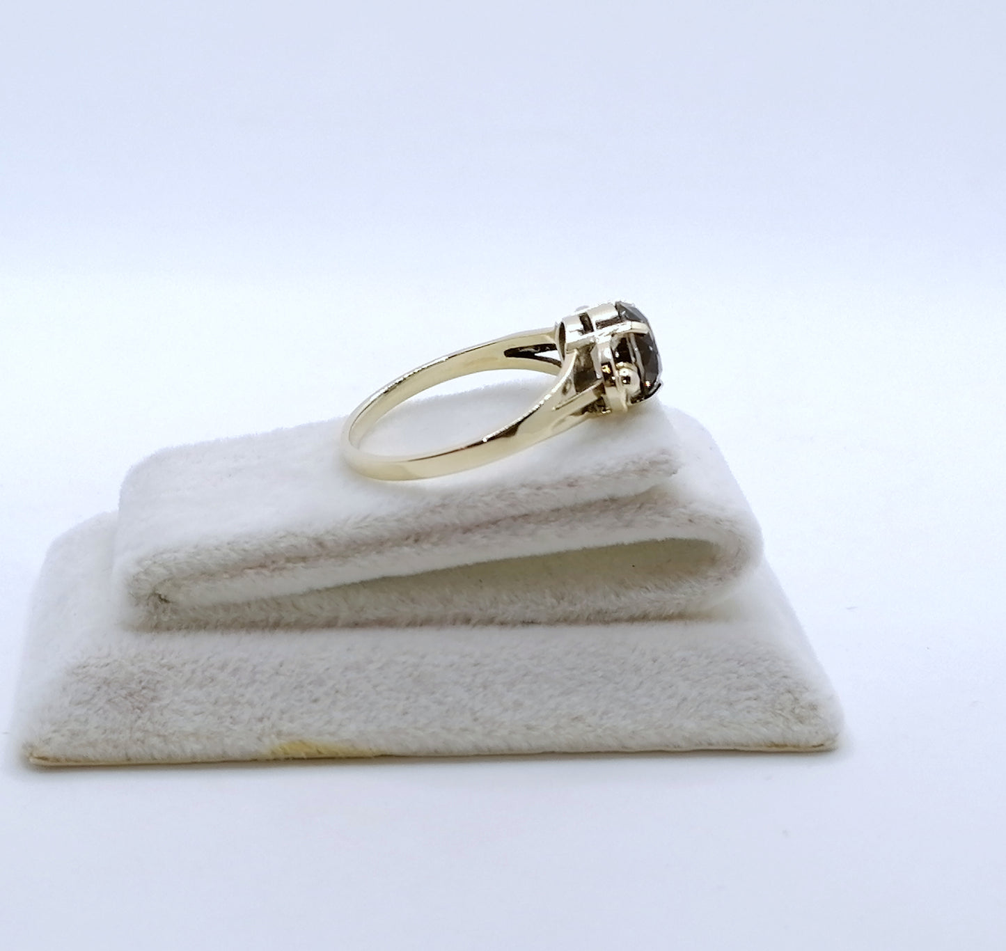 Ring Gold 585er mit Rauchquarz Gr. 60