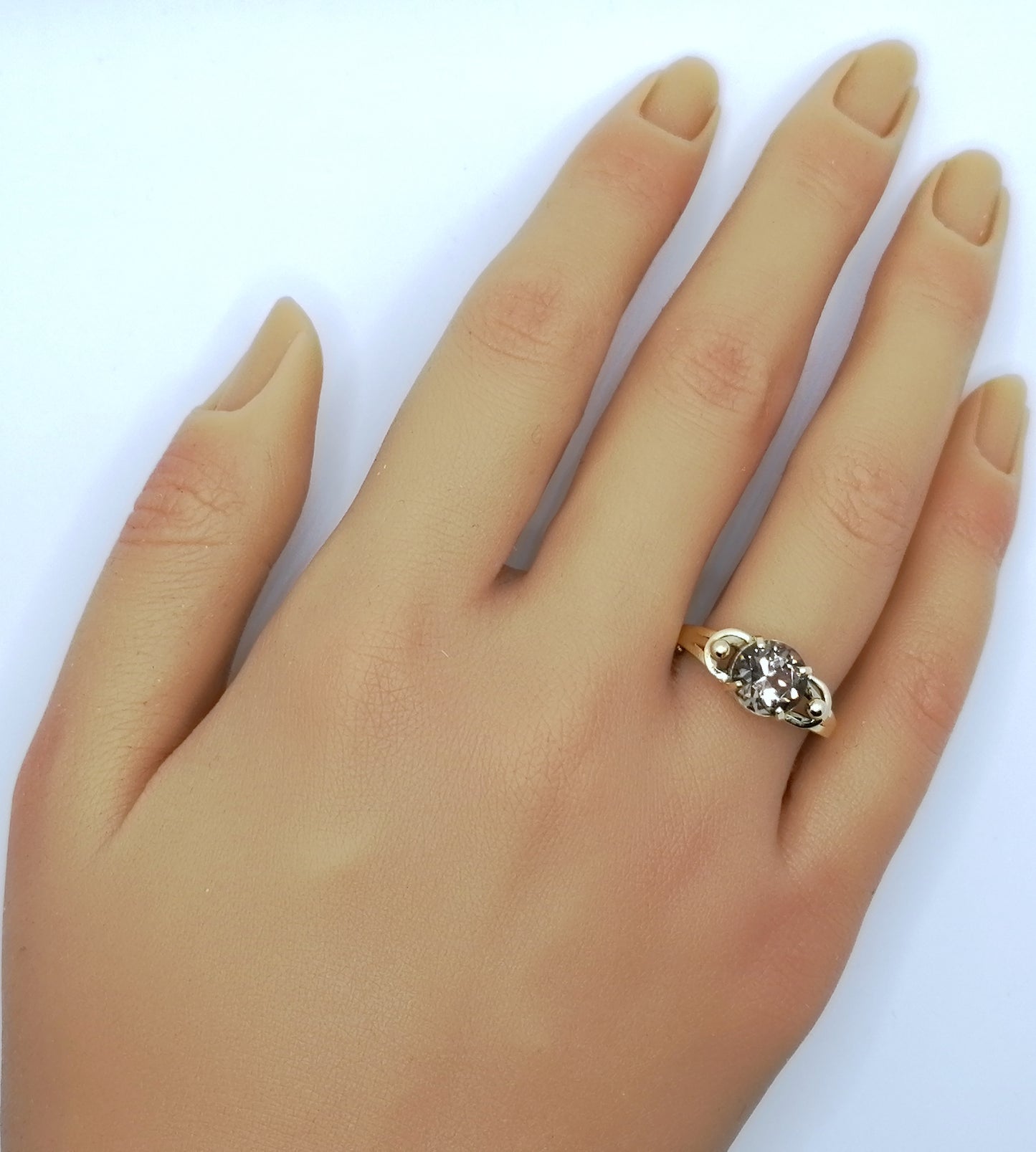 Ring Gold 585er mit Rauchquarz Gr. 60