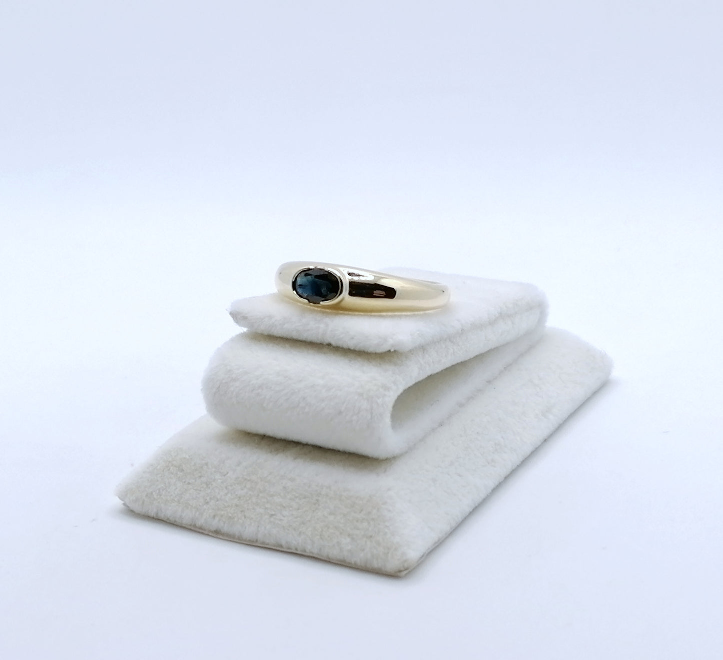 Ring Gold 585er mit Saphir Gr. 57