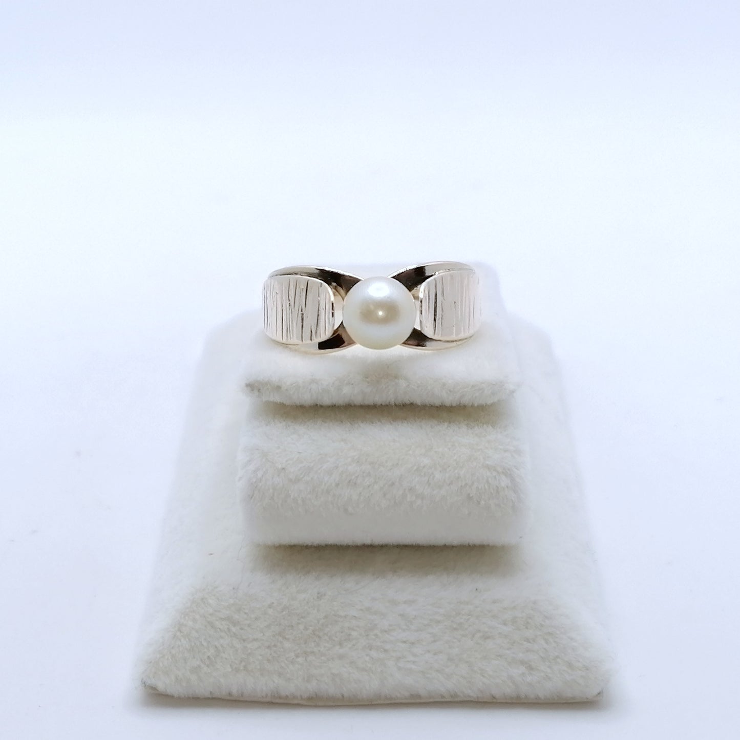 Ring Gold 333er vintage Perlenring Gr. 52