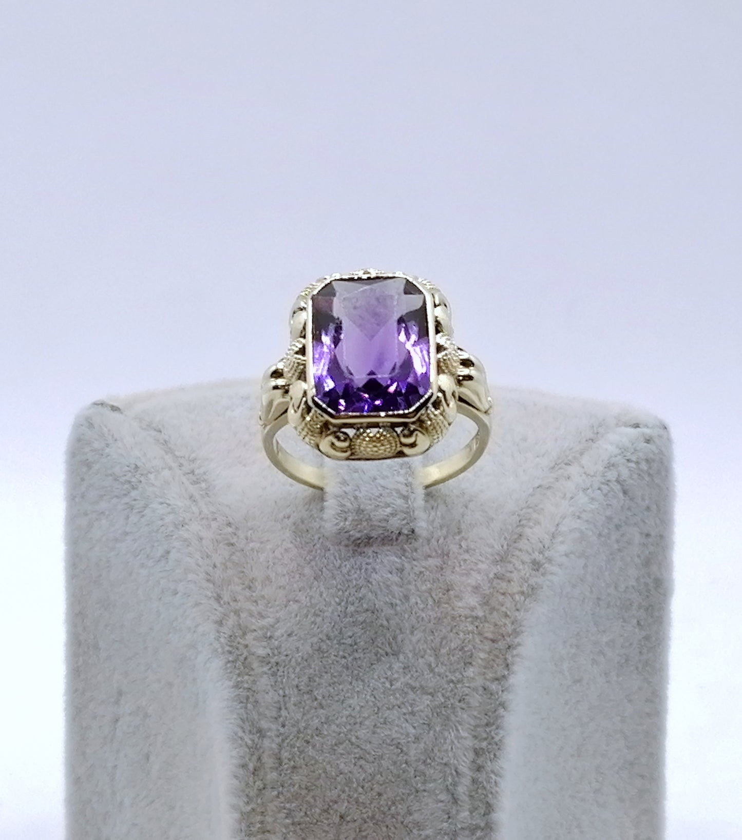 Ring Gold 585er mit Amethyst Gr. 53