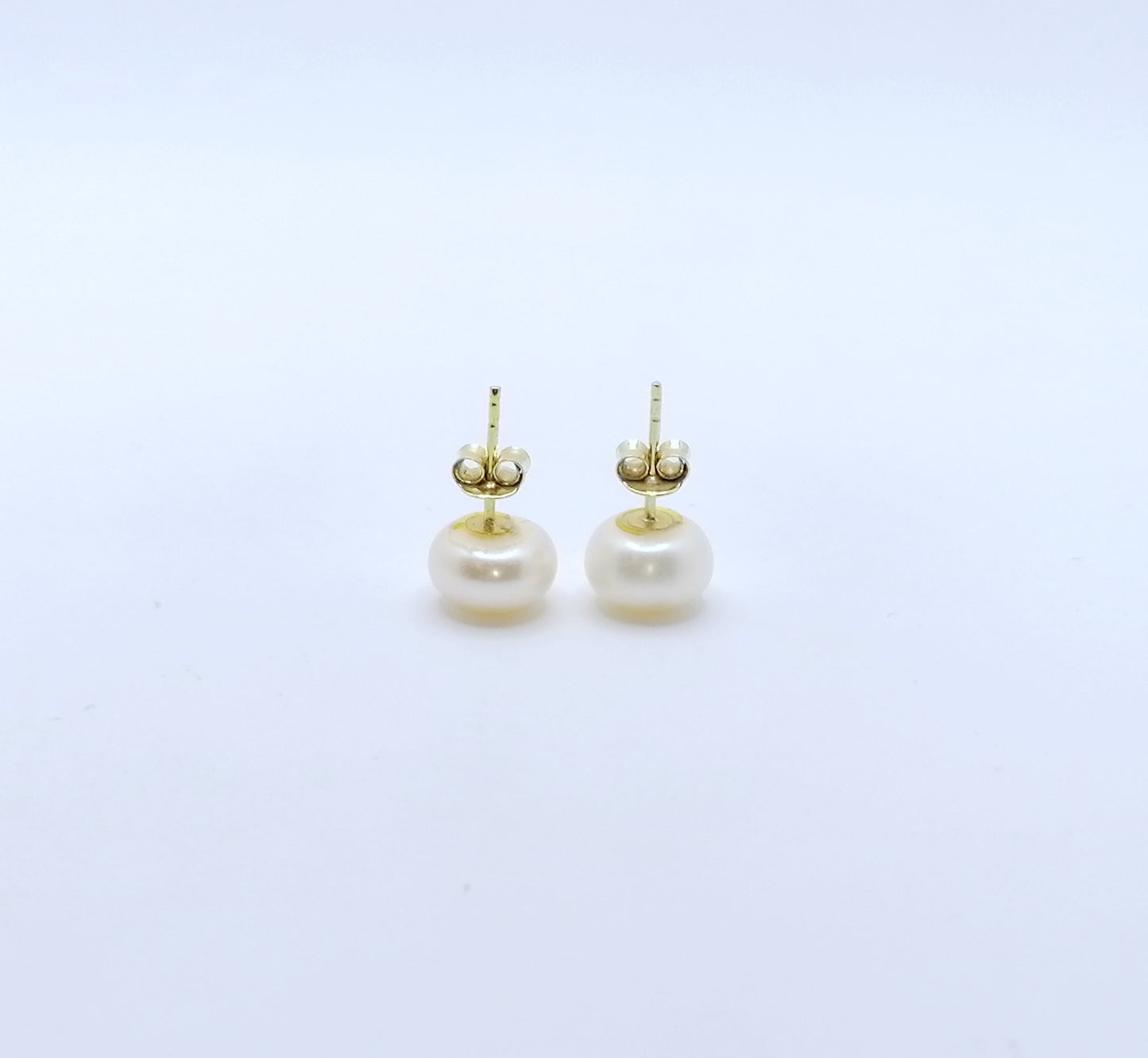 Ohrstecker 333er Gold mit Perlen Button