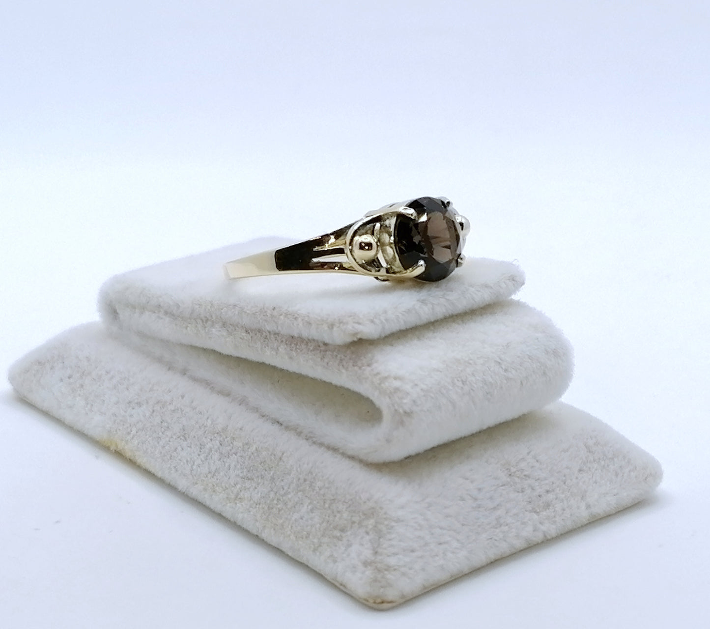 Ring Gold 585er mit Rauchquarz Gr. 63
