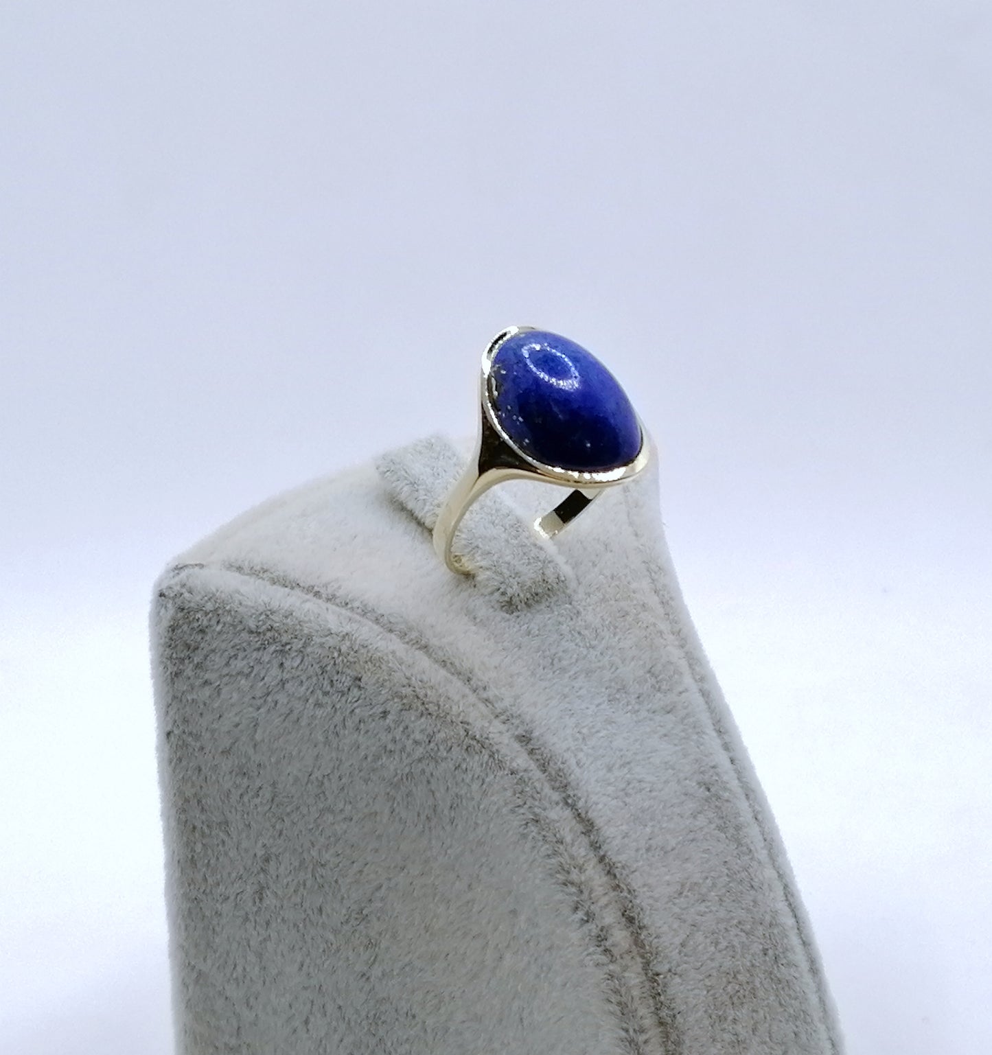 Ring Gold 585er mit Lapislazuli Gr. 55