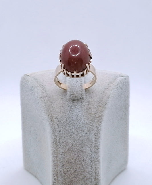 Ring Gold 333er mit Karneol Cabochon Gr. 53