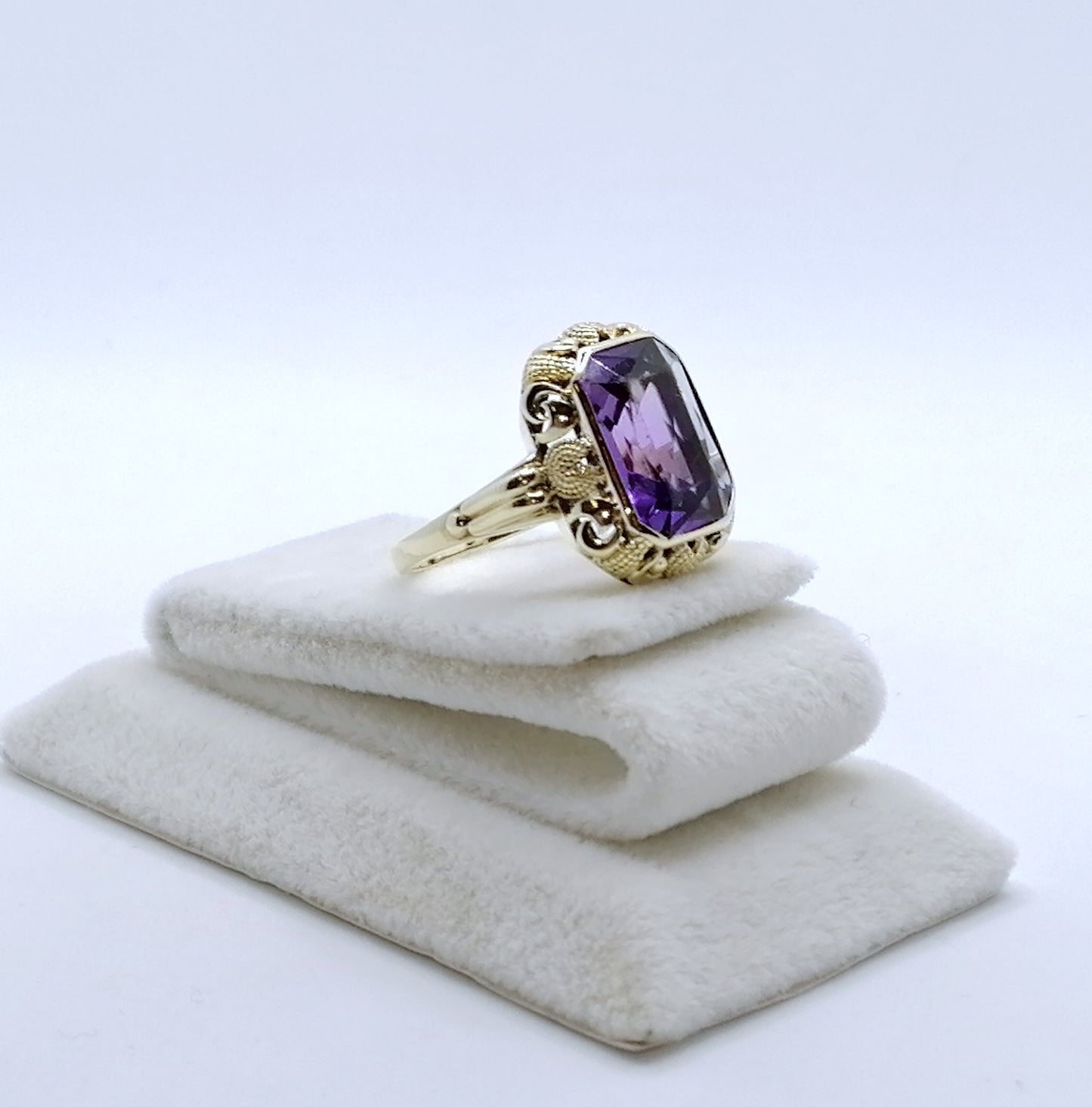 Ring Gold 585er mit Amethyst Gr. 53