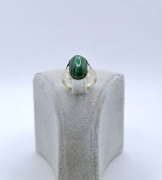Ring Gold 333er mit Malachit