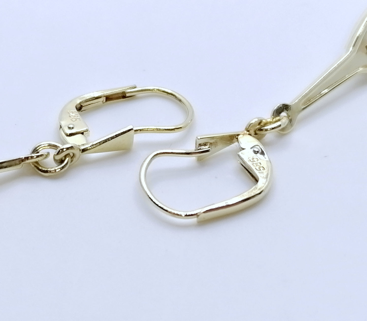 Ohrringe 585er Gold mit Rauchquarz - Ohrhänger
