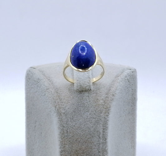 Ring Gold 585er mit Lapislazuli Gr. 55