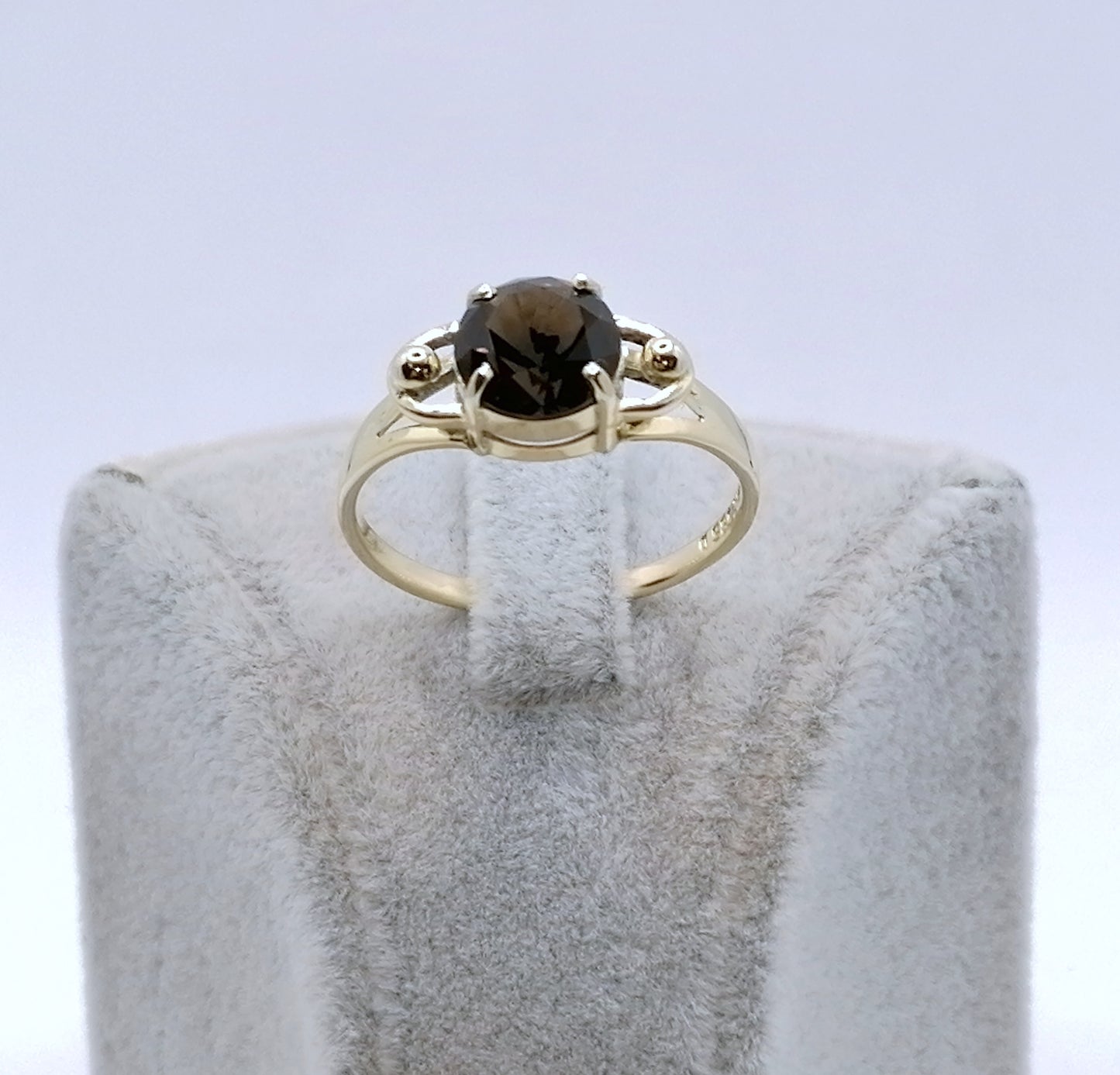 Ring Gold 585er mit Rauchquarz Gr. 63