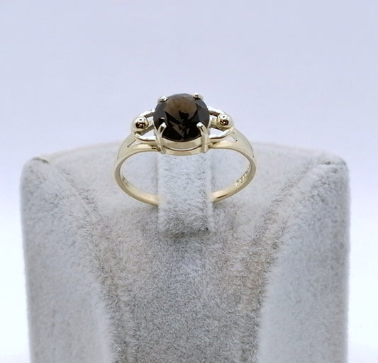 Ring Gold 585er mit Rauchquarz Gr. 63
