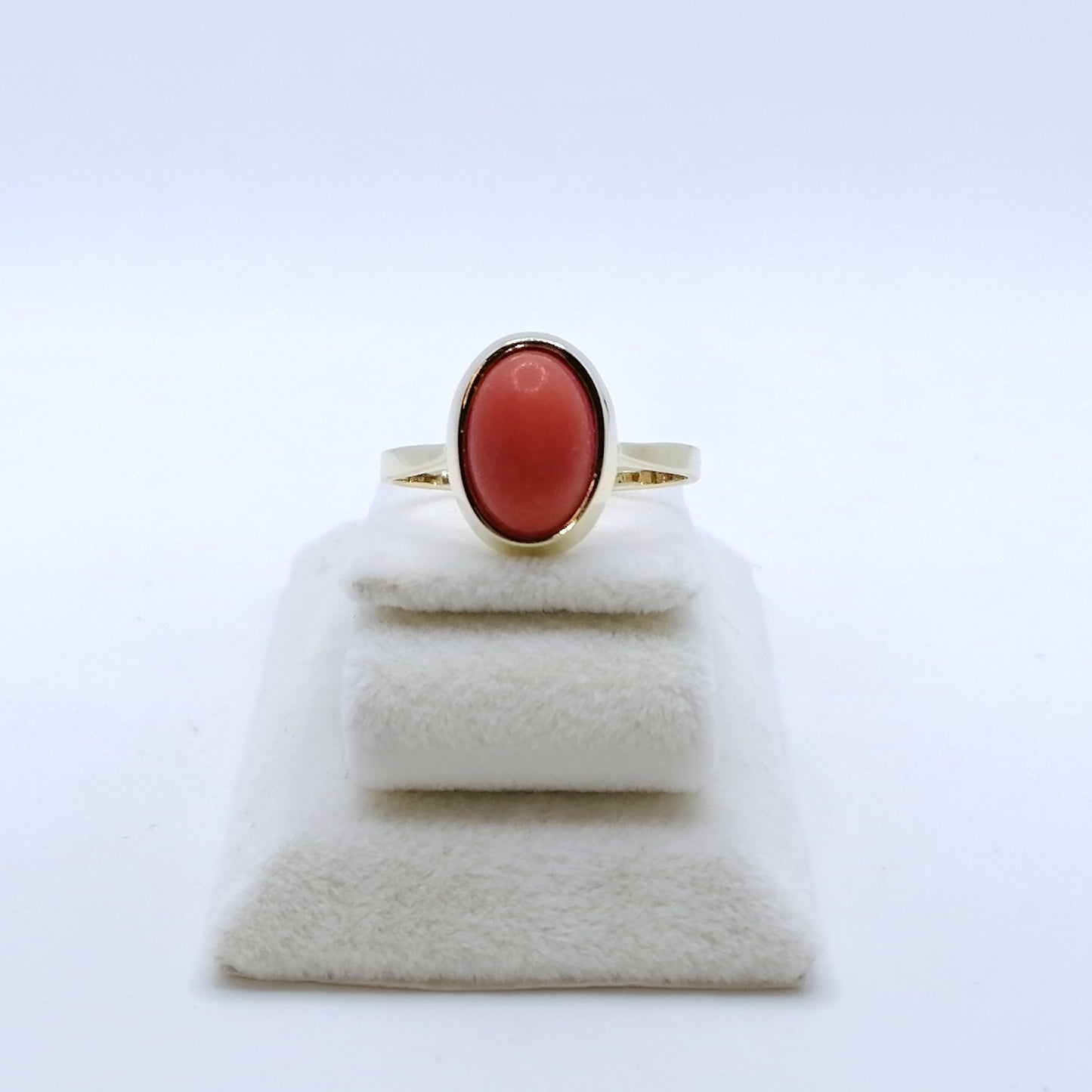 Ring Gold 333er mit Koralle Gr. 63
