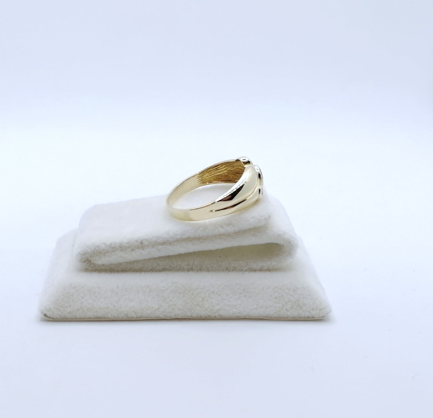 Ring Gold 585er mit Rubin und Diamantsplitter Gr. 60