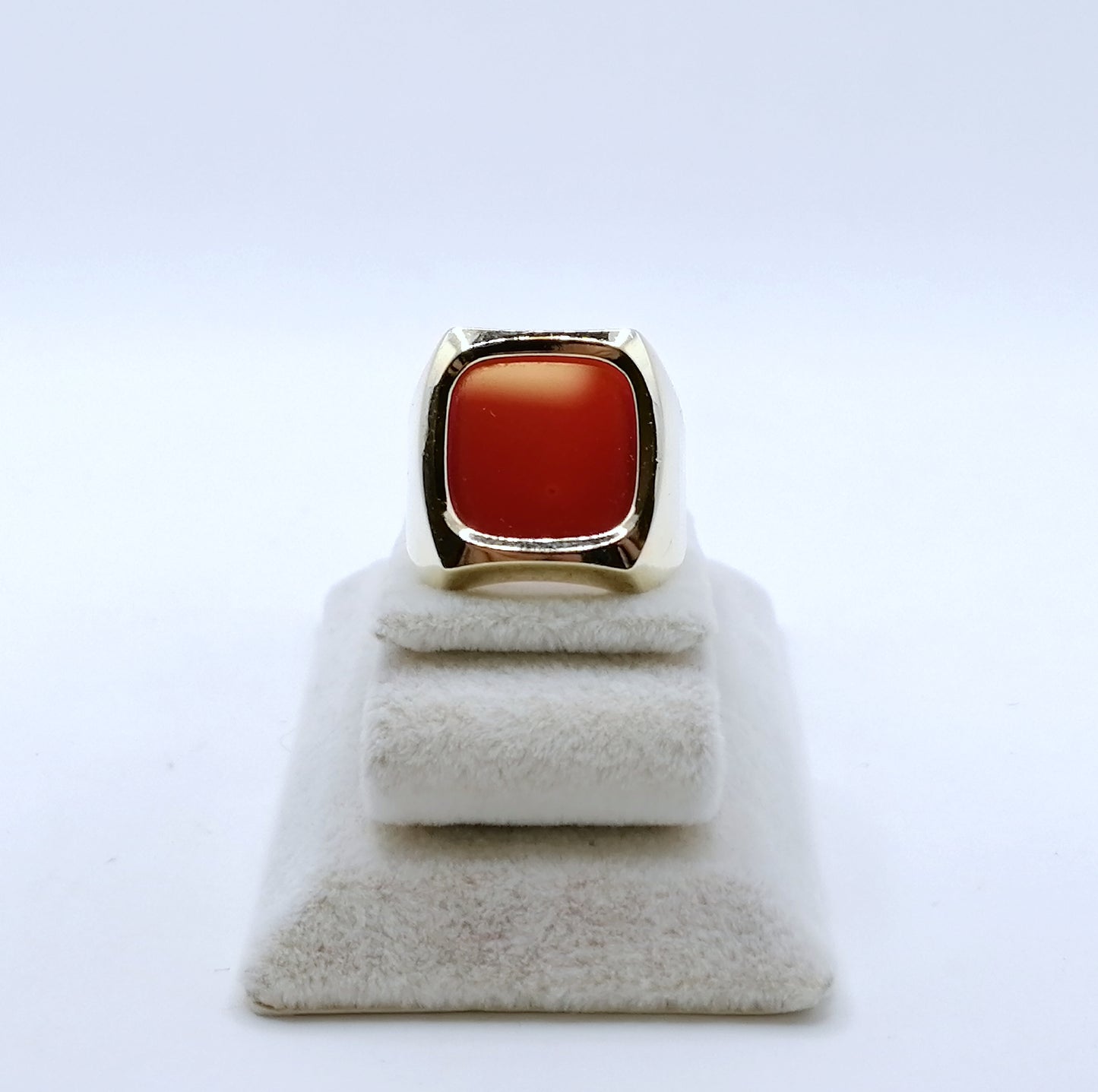 Ring Gold 333er mit Karneol Platte Siegelring Gr. 56