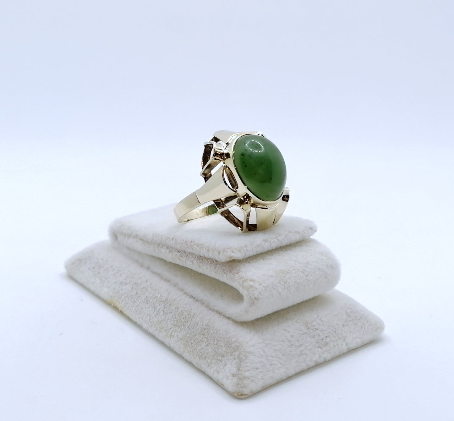 Ring Gold 333er mit Jade Gr. 53