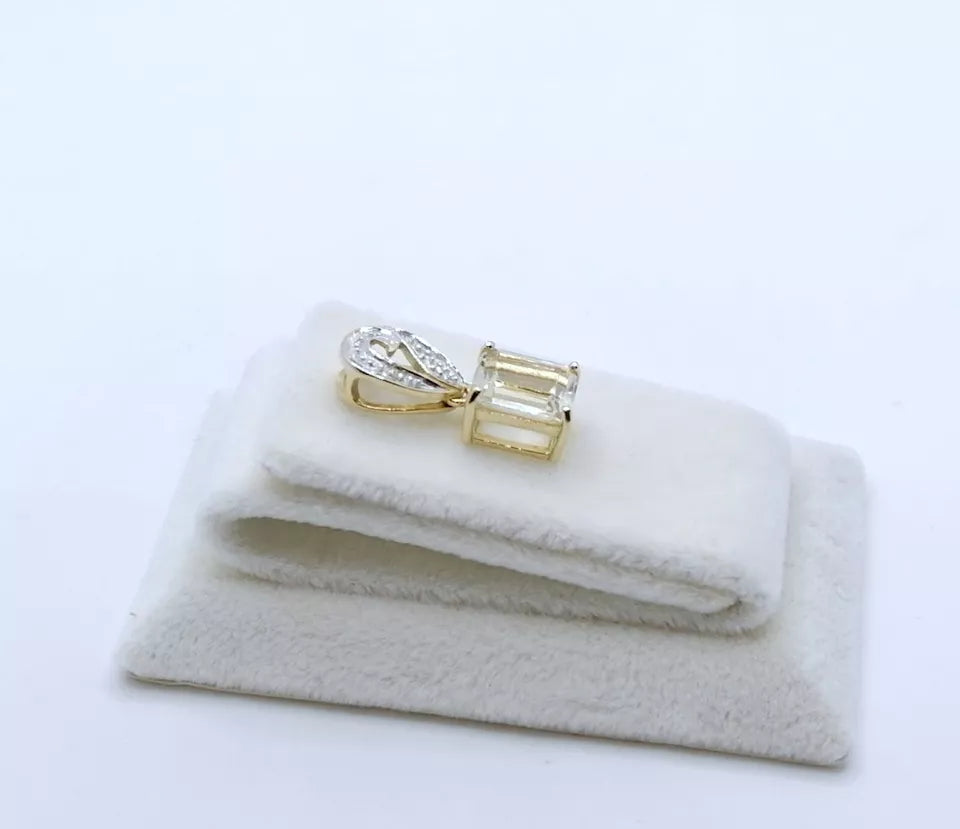 Anhänger Gold 375er mit Kunzit und Diamanten