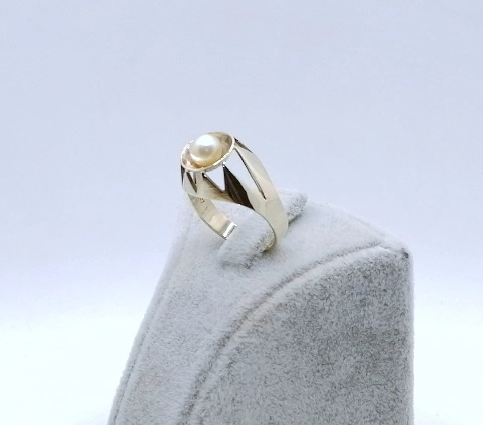 Ring Gold 333er Perlenring Gr. 56