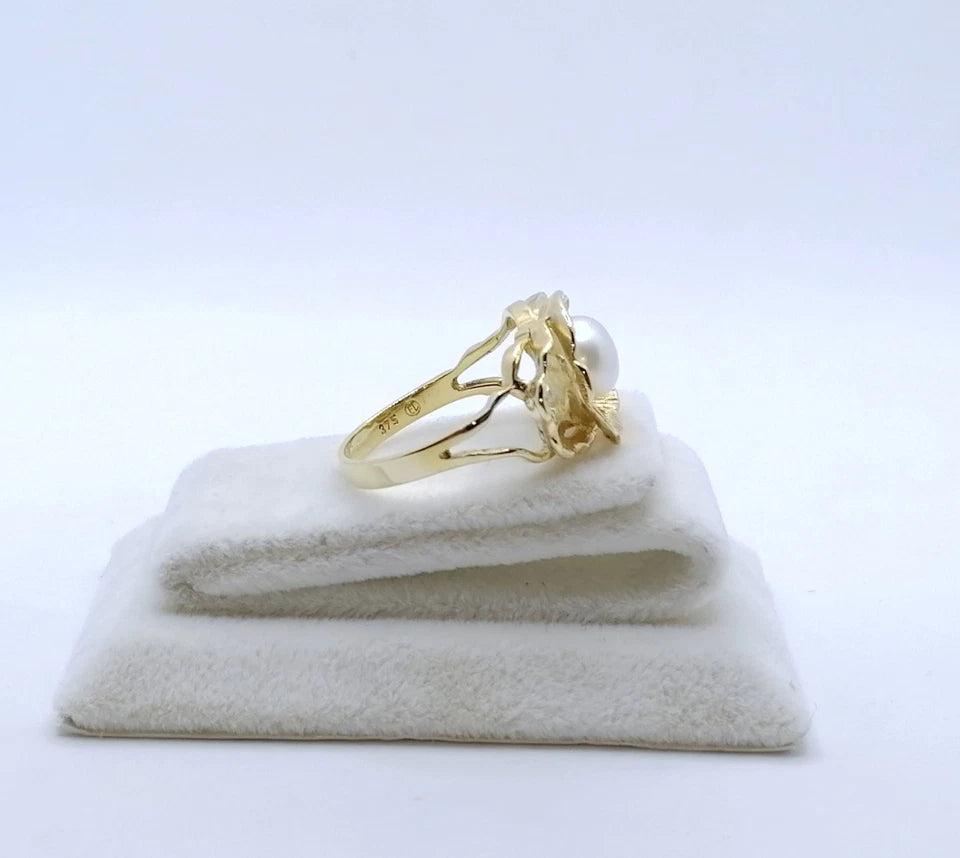 Ring Gold 375er Perlenring Gr. 57