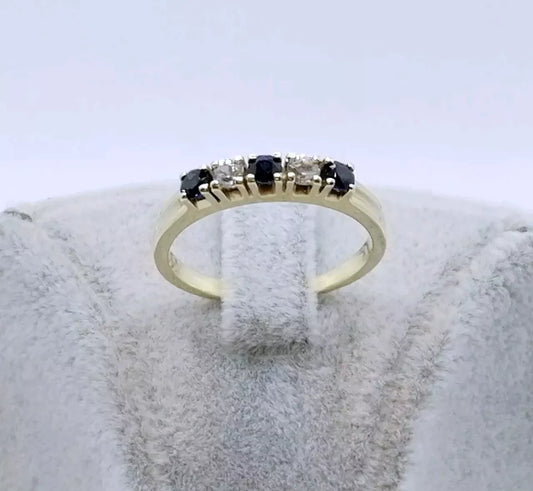 Ring Gold 585er mit Saphir und Spinell Gr. 55