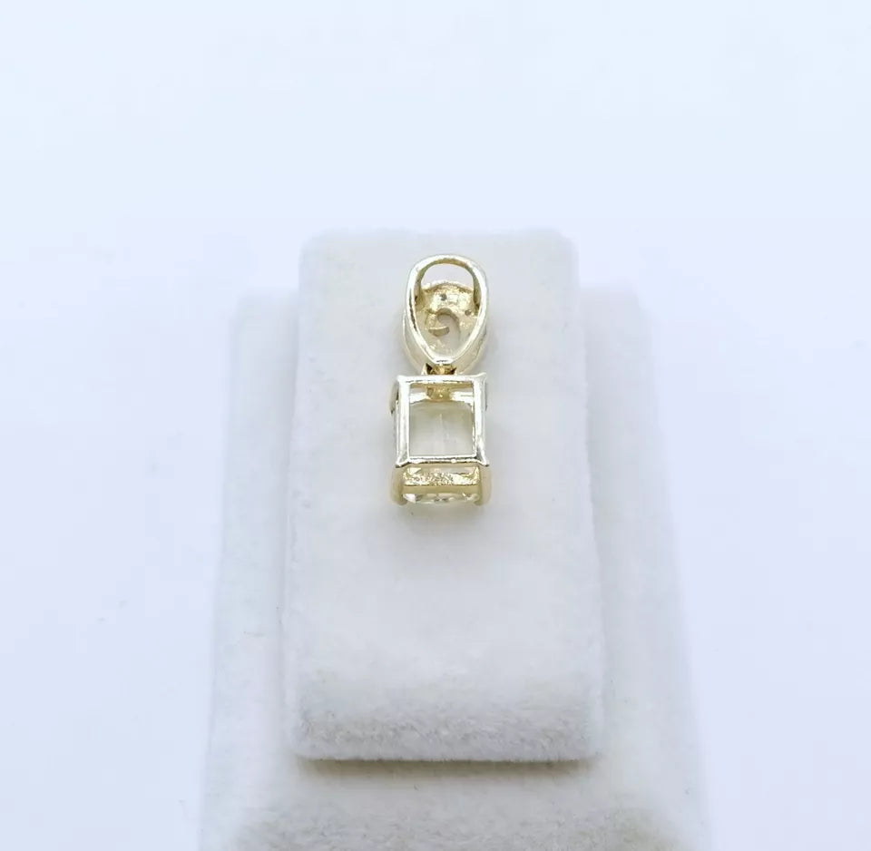 Anhänger Gold 375er mit Kunzit und Diamanten